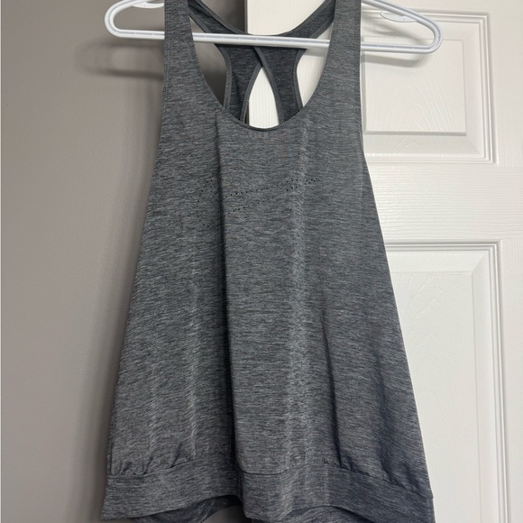 Gray Women's Racerback Tank Top - Picture 1 of 3
